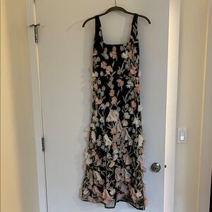 Lulu's Black Floral Dress